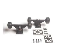 Giwnhvx 5 Inches Bridge Longboard Reduce Drag Outdoor Skateboard Truck Gasket Double Rocker Sports -Black