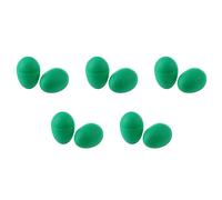Giwnhvx 5 Pair Plastic Green Egg Maraca Rattles Shaker Percussion Kid Musical Toy