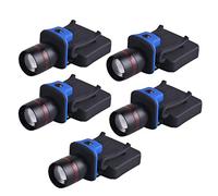 Giwnhvx 5 Pcs Waterproof Strong XPE LED Rechargeable Lamps Headlight Riding Flashlight Cap Hat Head Light Lamp