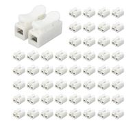 Giwnhvx 500Pcs Plastic 2 Pin Push Quick Cable Connector Wiring Terminal 10A 250V