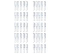 Giwnhvx 50Pcs Clear Acrylic Pencil Case, Reusable Pen Gift Box Empty Plastic Pen Storage Container Pencil Packaging Box Set