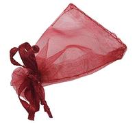 Giwnhvx 50x Polyester Gift Bags Jewellery Pouches XMAS Wedding Party Candy Favour 5 x 7cm Red wine