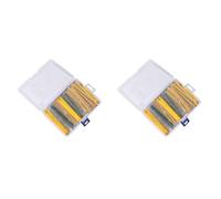 Giwnhvx 5200Pcs 130 Values 1/8W 0.125W 1% Metal Film Resistors Assorted Pack Set Resistors Assortment Kits Fixed Capacitors