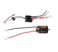 Giwnhvx 540 Brushed Motor 45T with 1060 Brushed ESC 60A 2-3S LiPo Waterproof Electric Speed Controller for RC 1/10 Crawler Car