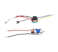 Giwnhvx 550 Brushed Motor 37T & 480A Waterproof Brushed ESC Speed Controller with 5V/3A BEC for 1:10 RC Crawler Axial SCX10 TRX4