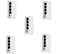Giwnhvx 5Pcs 4 Ports 1 to 3 Port PoE Extender Passive Cascadable IEEE802.3Af 100Mbs for IP Transmission Repeater Switch NVR IP