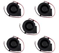 Giwnhvx 5pcs 75mm x 30mm DC 12V 0.36A 2Pin Computer PC Blower Cooling Fan
