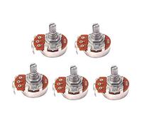 Giwnhvx 5Pcs A250K Short Rod Angle Potentiometer Audio Tone Switch Control Guitar Accessories