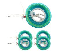 Giwnhvx 5PCS Kite Reel Winder Fire Wheel String Flying Handle Tool Twisted String Line Outdoor Round for Fying Kites Outdoor