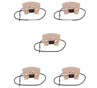 Giwnhvx 5Pcs Violin Bridge with Internally Mounted Piezo Pickup for 4/4 Full Size Electric Violin Parts Replacement