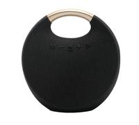 Giwnhvx 5W Portable Bluetooth Speaker Fashion Colorful Fabric Mesh Wireless Music Box Outdoor Rockmia -029(Black)