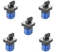 Giwnhvx 5X 3 Positions On-Off-on Changeover Control Rotary Cam Switch 20A