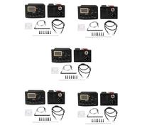 Giwnhvx 5X Acoustic Guitar Pickup Tuner 5-Band Eq Equalizer Acoustic Guitar Preamp Piezo Pre-Amp Amplifier System