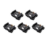 Giwnhvx 5X FX1N-14MT PLC Industrial Control Board+Case PLC Module Analog Input/Output with Guide Rail Delay Relay Module