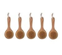 Giwnhvx 5X Long-Handled Bristle Detox Wooden Handle Body Brush Skin Brush