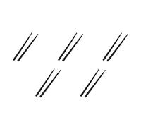Giwnhvx 5X Pair of 5A Drumsticks Nylon Stick for Drum Set Professional Black
