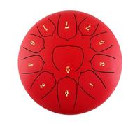 Giwnhvx 6 Inch 11 Tone Steel Tongue Drum Hand Pan Drum Drumstick Percussion Music Instrument Tambourine Drum Parts Accessories D