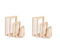 Giwnhvx 6 Pieces Paper Wooden Paper Mold Making Screen Kit 3 Size Frames for DIY 12.7X17.8cm 19.8X24.8cm 24.8X33.0cm