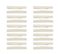 Giwnhvx 6 String Acoustic Bone Bridge Guitar Slotted Saddle Guitar Parts(Pack of 20)