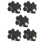 Giwnhvx 60 PACK Acoustic Foam,Self-Adhesive Sound Proof Panels,for Sound Insulation &Acoustic Treatment(Black)