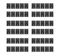 Giwnhvx 60 Pcs 21x15x11mm Black Aluminum Heat Sink for TO-220 Mosfet Transistors