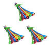 Giwnhvx 60 PCS Silicone Cable Ties, Zip Ties, Bag Seal Clips, Bread Ties, Rubber Twist Ties for Home Office