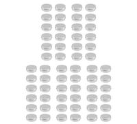 Giwnhvx 60 X 50ml Aluminium Make Up Pots 50ml Capacity Empty Small Cosmetic/Candle/Tins Jars