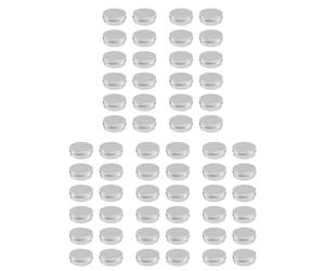 Giwnhvx 60 X 50ml Aluminium Make Up Pots 50ml Capacity Empty Small Cosmetic/Candle/Tins Jars