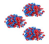 Giwnhvx 600Pcs 16-14 AWG Red Blue Wire Connector Insulated Fork Terminal 4