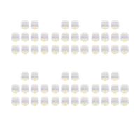 Giwnhvx 60Pcs Plastic Denture Tooth Box with Film High Quality Denture Storage Box Dental Implant Membrane Tooth Box