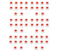 Giwnhvx 60Pcs Plastic for Cherry Red 3 Pin MX RGB Mechanical Switch Keyboard Replacement