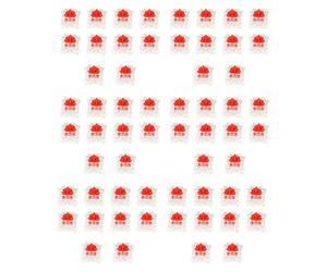 Giwnhvx 60Pcs Plastic for Cherry Red 3 Pin MX RGB Mechanical Switch Keyboard Replacement