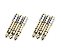 Giwnhvx 6Pc 6.35Mm to 3.5Mm Converters 1/4Inch Male 1/8Inch Female 6.35 to 3.5 Jack Headphone Audio Adapter Microphone Connector