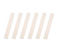 Giwnhvx 6Pcs Acoustic Guitar Bridge Blank Saddle for Acoustic Classical Guitar Mandolin Banjo Ukulele