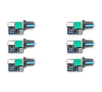Giwnhvx 6PCS Computer Case Fan Governor PWM Speed Controller 12V Single Way 4 Pin Low-Power Silent Fan Governor Controller