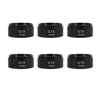 Giwnhvx 6pcs WD120 0.7X Trinocular Stereo Microscope Auxiliary Objective Lens Barlow Lens 48mm Thread