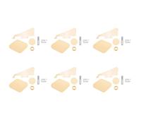 Giwnhvx 6Set Yellow Pickguard Cavity Switch Covers Pickup Selector Plate Bracket Screws Fit Guitar Style Kit