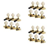 Giwnhvx 6X 1:18 Acoustic Guitar Machine Heads Guitar String Tuning Pegs Key 3L3R Guitar Tuners Keys Replacement Accessories