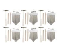 Giwnhvx 6X 17Keys Kalimba DIY Kit Thum Piano Replacement Parts with Keys Bridge Tuning Hammer Kit Kalimba Accessories