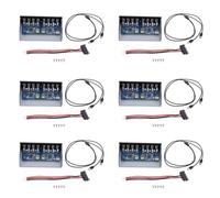 Giwnhvx 6X 19 Pin to 8 Port USB 3.0 Hub 5.25 Inch CD-Rom Drive Bay CD Rom Front Panel for Computer Case