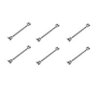 Giwnhvx 6X 304 Stainless Steel Rigging Screw Closed Body Jaw Jaw Turnbuckle 7/32 inch Thread