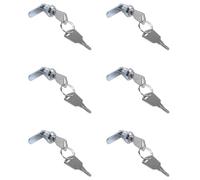 Giwnhvx 6X Cam Lock Desk Drawer Lock 16MM + 12 Keys for Arcade Cupboard Mailbox File Cabinet