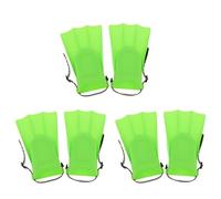 Giwnhvx 6x Kids Adults Adjustable Fins Swimming Diving Swimming Fins - Green, S: 25-30