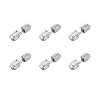 Giwnhvx 6X Stainless Steel,Glass Door Latches Lock/Bolt,138A,Without Drilling,for Double Glass Door, Frameless Glass Door
