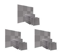 Giwnhvx 72Pack 1 Inch x 12 Inch X12 Inch Soundproof Foam Panels Sound Absorbing Insulation for Recording Studio, Gaming Room