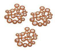 Giwnhvx 75 Pcs Professional Leather Tenor Saxophone Pads Orange Sax Pads Replacement Woodwind Musical Instruments