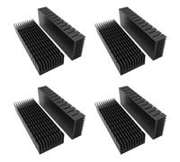 Giwnhvx 8 Pcs 40mm Heatsink Kit 120mm X 40mm X 20mm, Cooler Aluminum Heatsink for Cooling LED Peltier Thermal Module