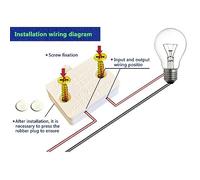 Giwnhvx 8 Pcs Cabinet Door Switch Cabinet Lamp Switch Drawers Open on Close Door Applicable to 12V 24V 110V White