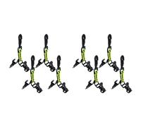 Giwnhvx 8 Pcs Firefighter Glove Strap Safety Glove Holder Glove Clips for Firefighter Police Rescue Work Glove Belt Clips