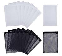 Giwnhvx 80 PCS Aquarium Mesh Media Filter Bags, Nylon Media Filter Mesh Bags with Zipper (for Particulate Carbon), Bio Balls
